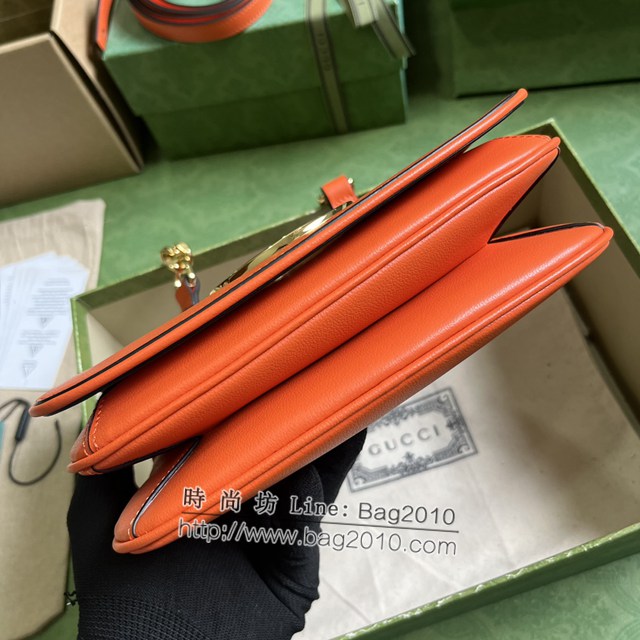 Gucci專櫃古馳最新款Blondie互扣單肩斜挎鏈條女包 jh2314型號：724645